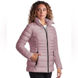 REEBOK Snow Ski Puffer Parka Coat Jacket Size Small Pink Lightweight LIKE NEW